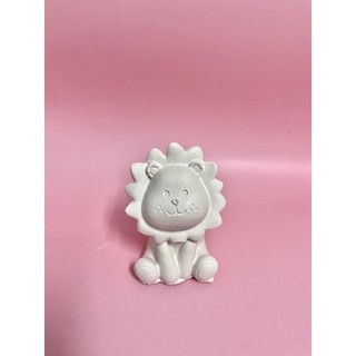 Tượng thạch cao mini 3D Sư Tử đáng yêu ( không kèm màu và cọ )