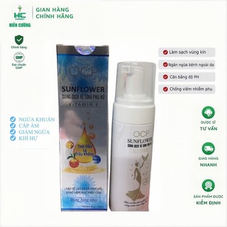 Dung dịch vệ sinh sunflower nano bọt 150ml