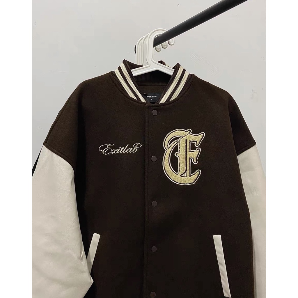 Áo khoác Varsity Black Of Exit 🔥