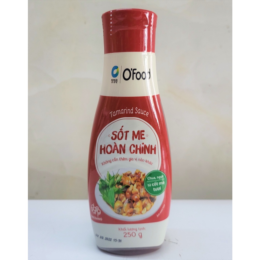 [Chai 250g] XỐT ME HOÀN CHỈNH O'food [VN] DAESANG Tamarind Sauce