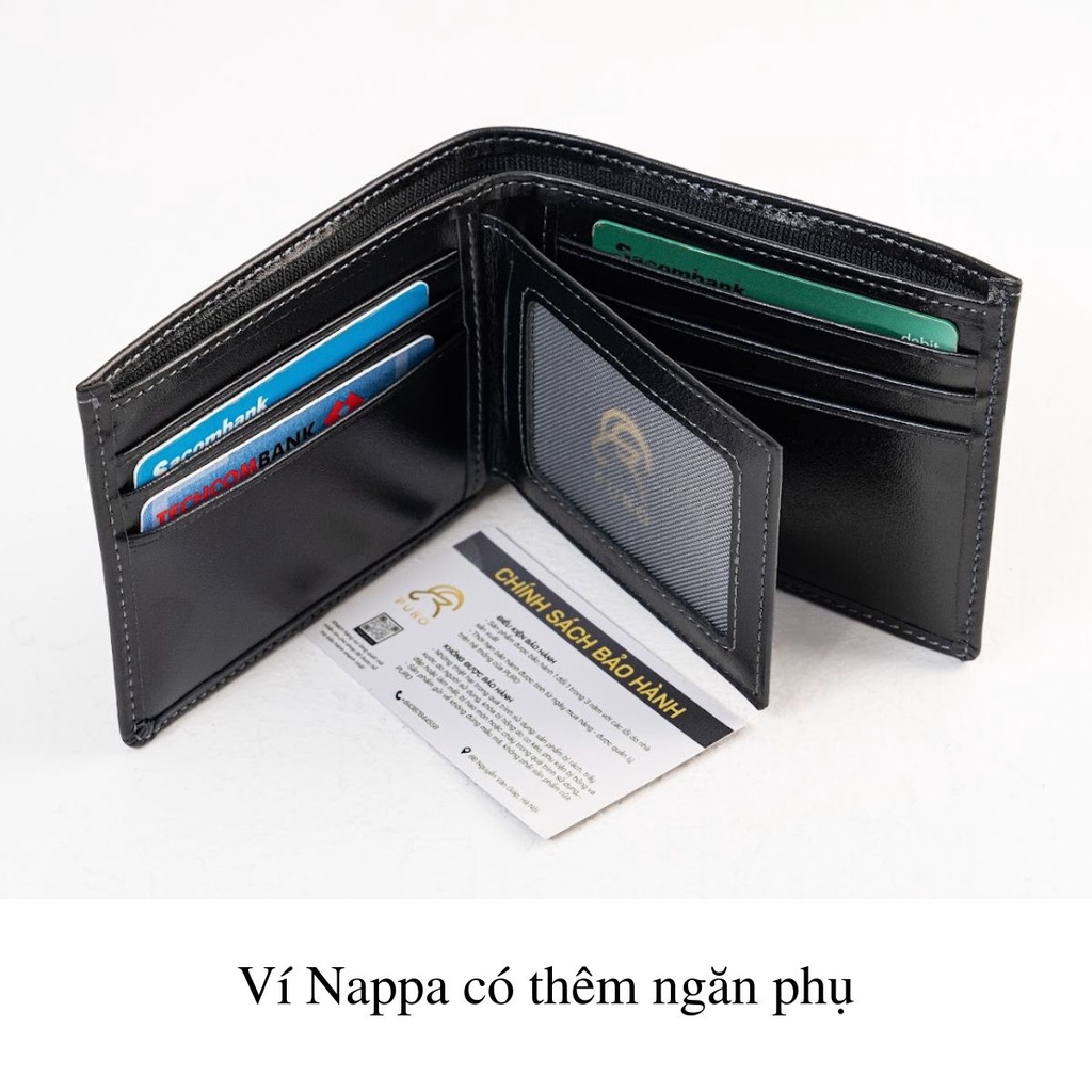Ví Nam Da Bò Cao Cấp 100% Da Thật Mềm  Full Hộp