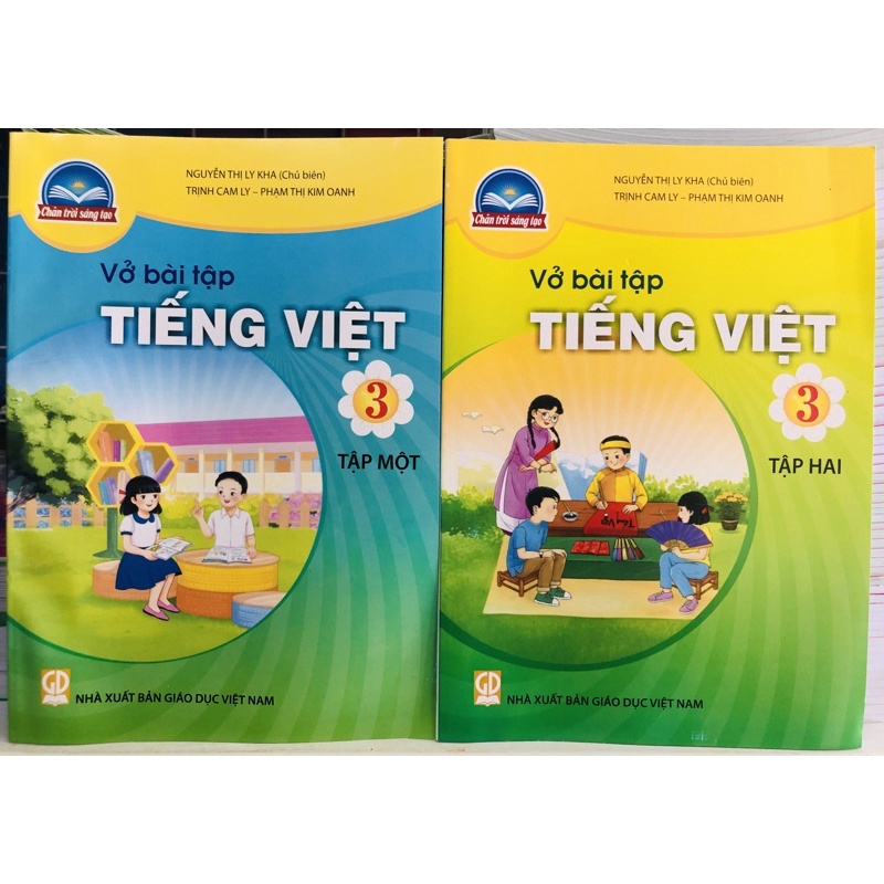 vở bài tập tiếng việt lớp 3 tập 1 + 2 + Bút chì 2b (thuộc bộ chân trời sáng tạo)