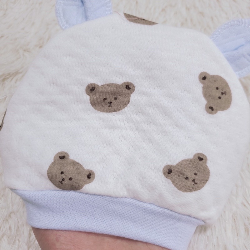 (Tặng kèm mũ) Bộ sơ sinh xốp trần bông cổ tàu giữ ấm cho bé sơ sinh (4-9kg)