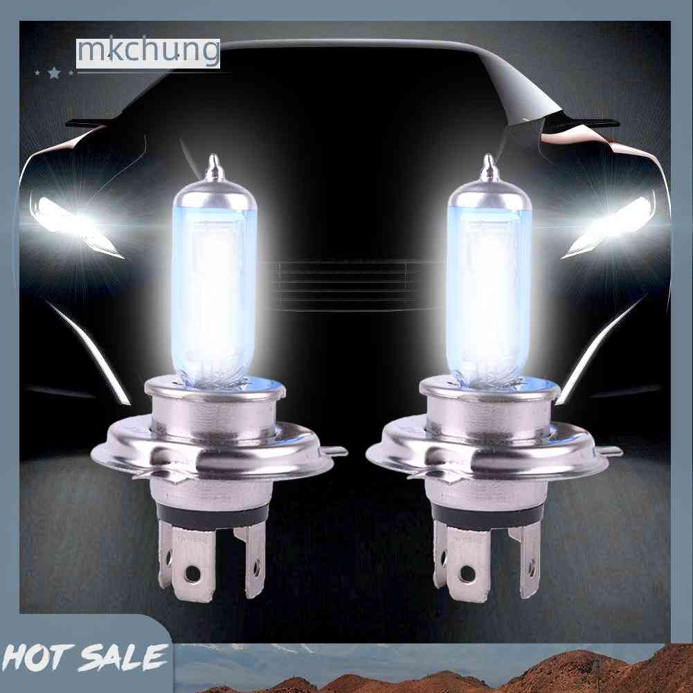 Set 2 Đèn Pha Xenon 12V 100W H4 Ánh Sáng Trắng Siêu Sáng Dành Cho Ô Tô