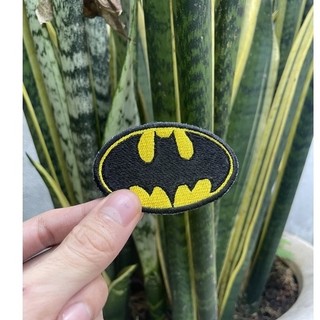 Sticker Patch thêu dán ủi logo Người Dơi, patch dán ủi quần áo Bat man