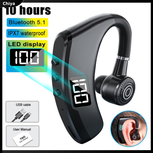 Tai Nghe Bluetooth Không Dây V9 Pro Có Đèn Led Hiển Thị Thông Minh