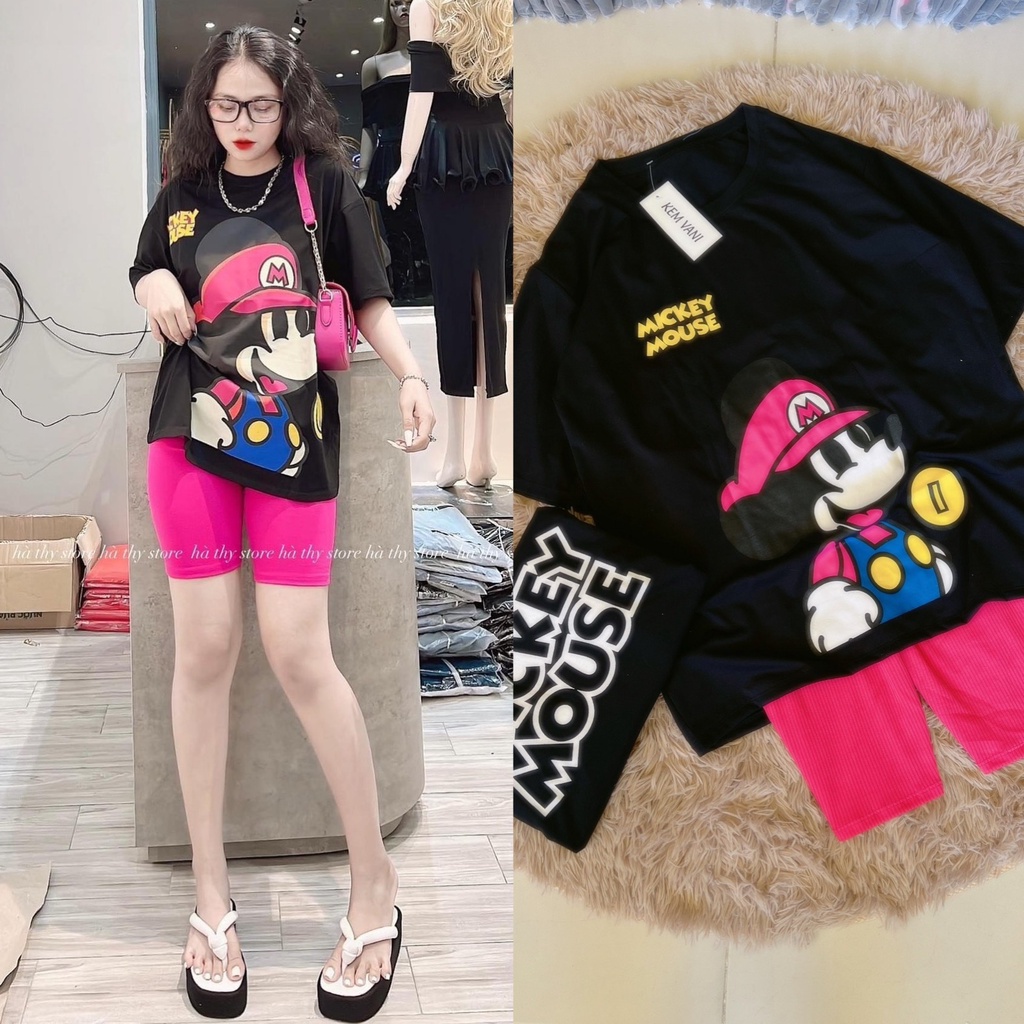 Đồ bộ nữ quần đùi lửng đồ mặc nhà,đồ bộ gấu,bộ đi chơi,đồ ngủ nữ,đồ bộ ngủ mặc nhà, đồ bộ ngố, đồ thun mặc nhà