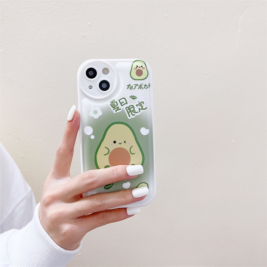 ốp iphone Mềm In Hình Trái Bơ Cho Iphone6 6splus 7 7plus 8plus XR x xs 12 11 pro max plus 13 promax-5004