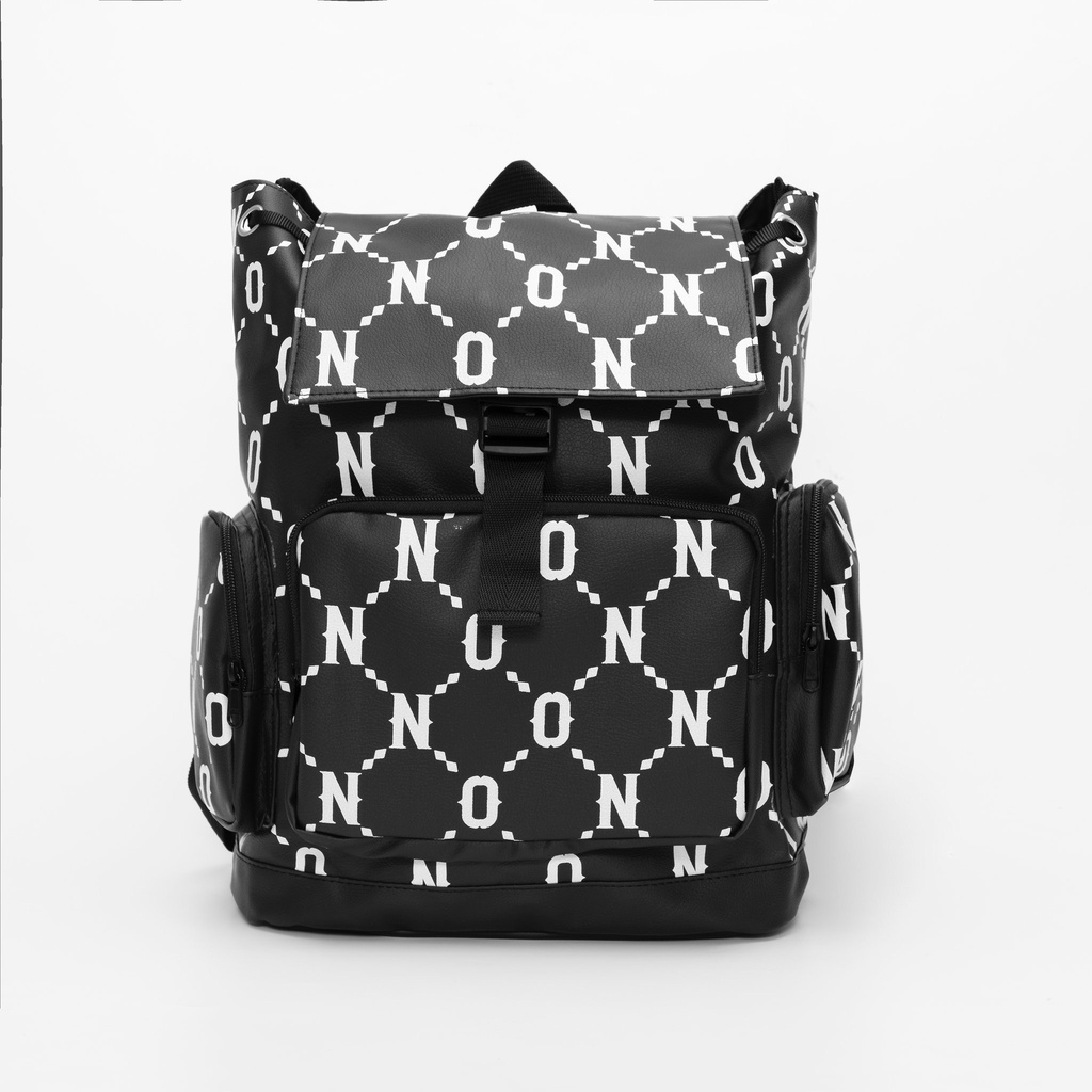 Balo Chất Liệu Da Đi Học Đi Chơi Unisex Chống Nước Backpack Gonz Balo 6 - Màu Đen