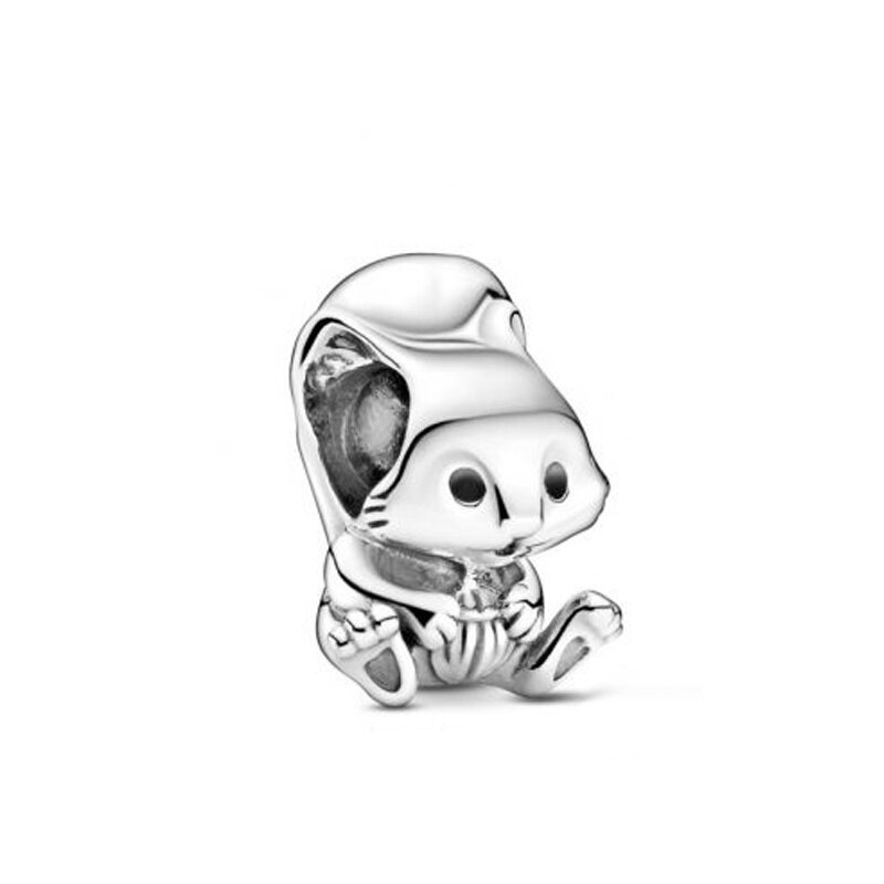 PANDORA Hạt Charm Mạ Bạc 925 Hình Chú Sóc / Lạc Đà / Lạc Đà Alpaca Thời Trang Mùa Thu Cho Nữ DIY