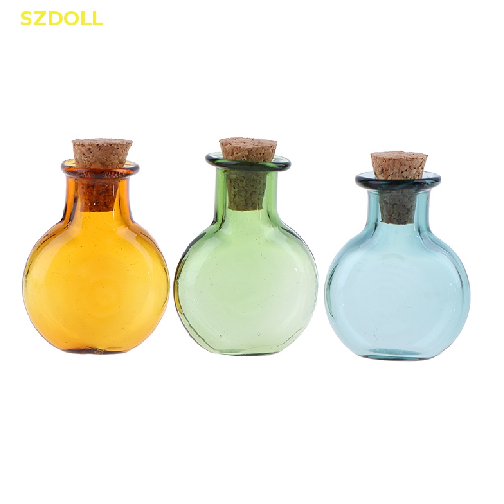 Set 2 Lọ Điều Ước Thủy Tinh Mini Có Nút Bần