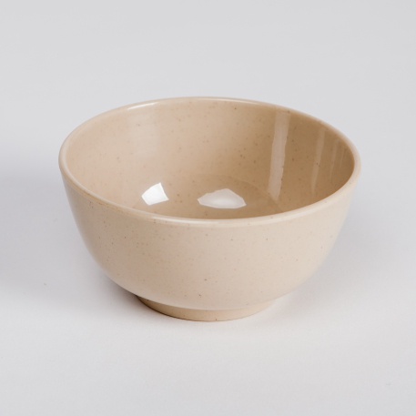 Bát ăn cơm nhựa phíp - Chén cơm melamine màu nâu CO 02