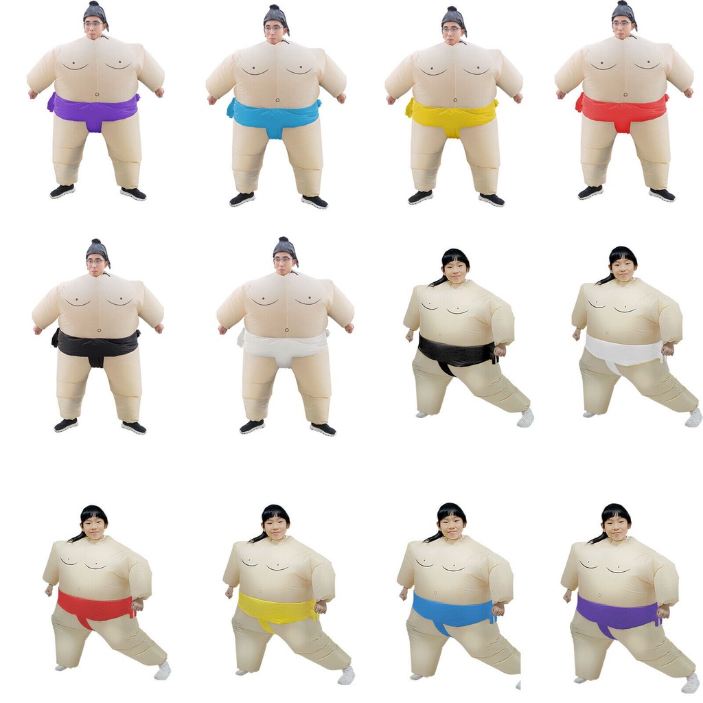 Sumo Bộ Đồ Bơm Hơi Hóa Trang Nhân Vật Hoạt Hình wrestler