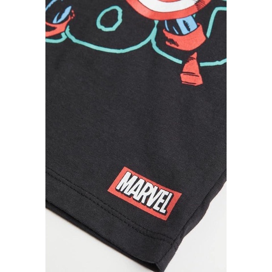 Bộ cotton bé trai marvel hm