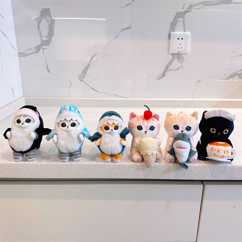 Móc Khóa Hình Cá Mập Nhồi Bông Dễ Thương