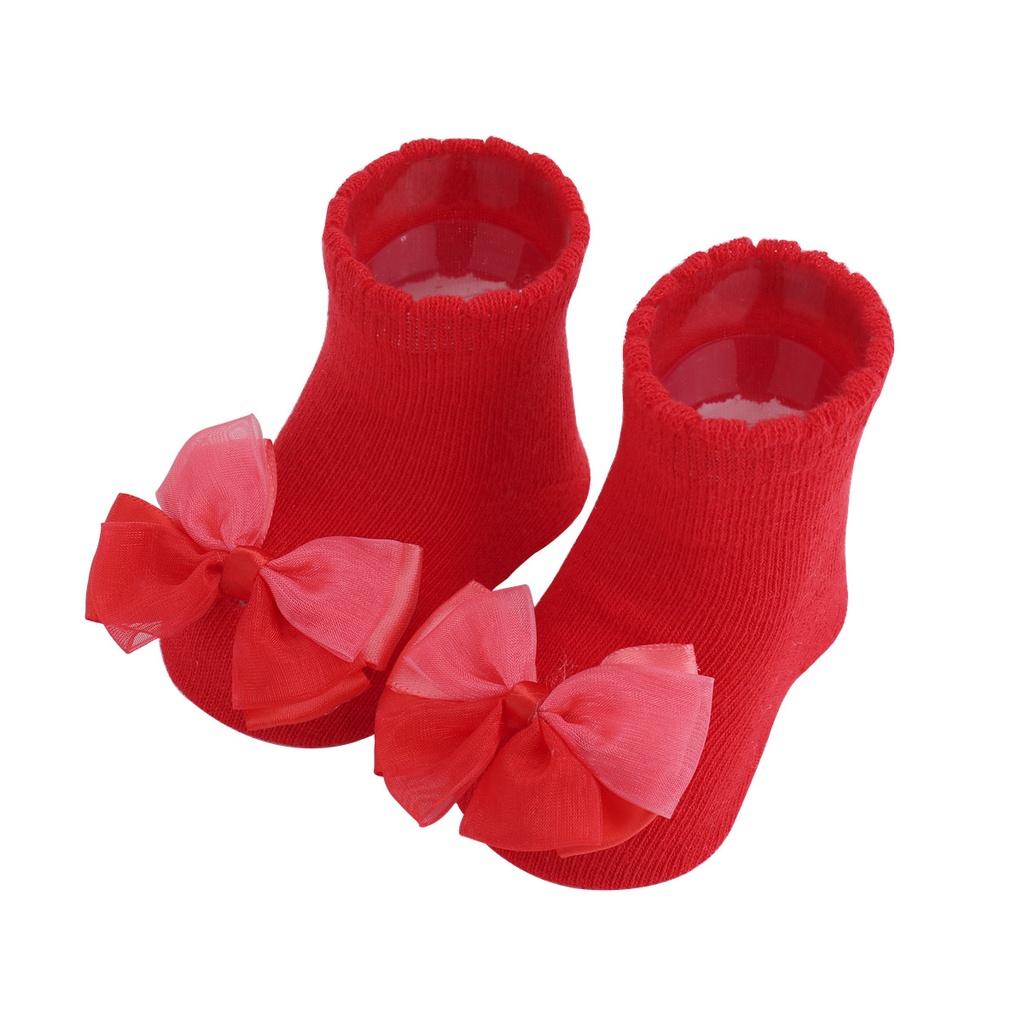 Vớ Cotton ĐíNh Nơ Dễ Thương Cho Bé GáI