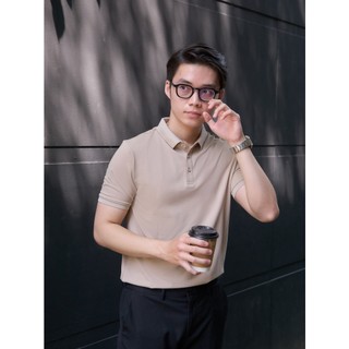 THINK Menswear - Áo Polo Basic Trơn #0202 - Kem