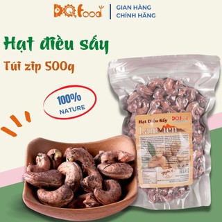 Hạt điều việt sấy nguyên vị còn vỏ lụa nguyên hạt giống cổ - a240