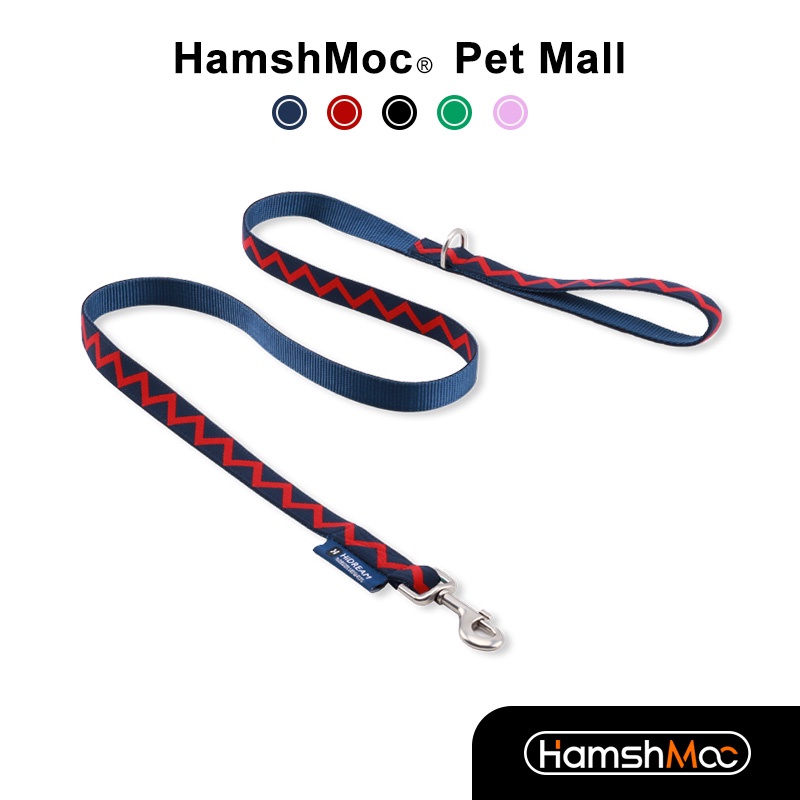 HamshMoc Dây Dắt Thú Cưng Đi Dạo Bằng Nylon Hai Lớp Họa Tiết Jacquard Và Móc Chống Rối Chịu Được Sức Nặng 2 Cái