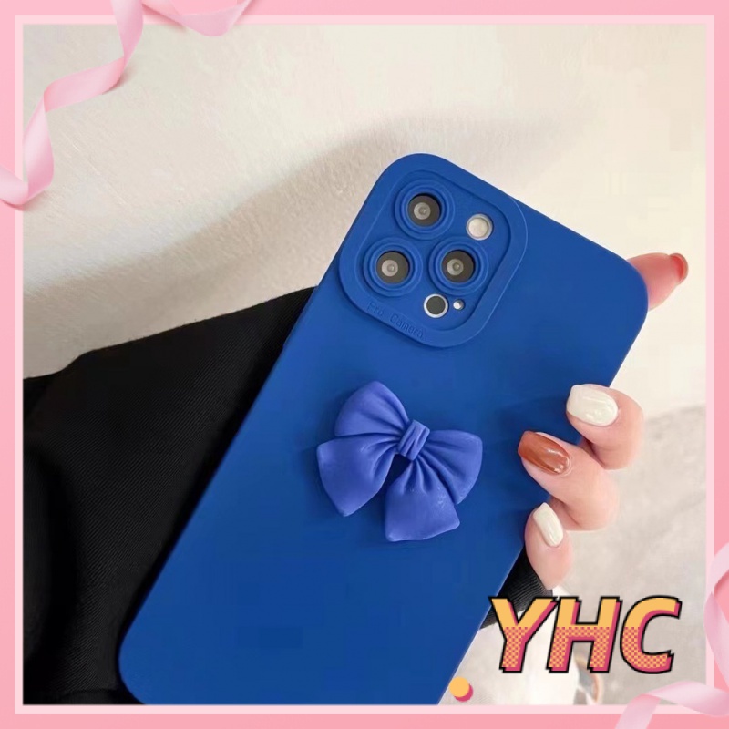 ốp iphone Hình Nơ 3d Màu Xanh Dương tương thích iPhone 6/6plus/6s/6splus/7/7plus/8/8plus/x/xs/xr/xsmax/11/12/13/pro/max/plus/promax-025