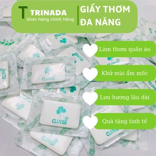 Giấy thơm quần áo, túi thơm để tủ quần áo chống nấm mốc, khử mùi giày dép túi xách balo clover