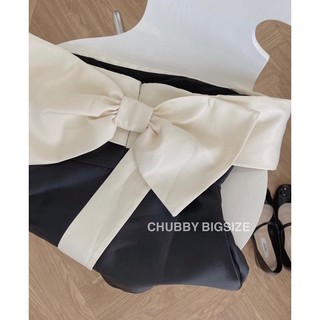 [ CHUBBY BIGSIZE ] ĐẦM TAFTA NƠ LƯNG