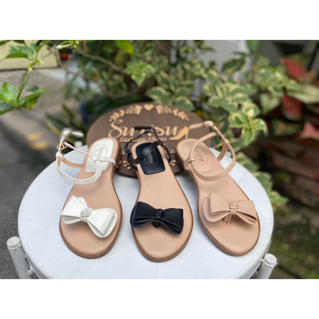 Giày sandal kẹp nơ mã số 1198