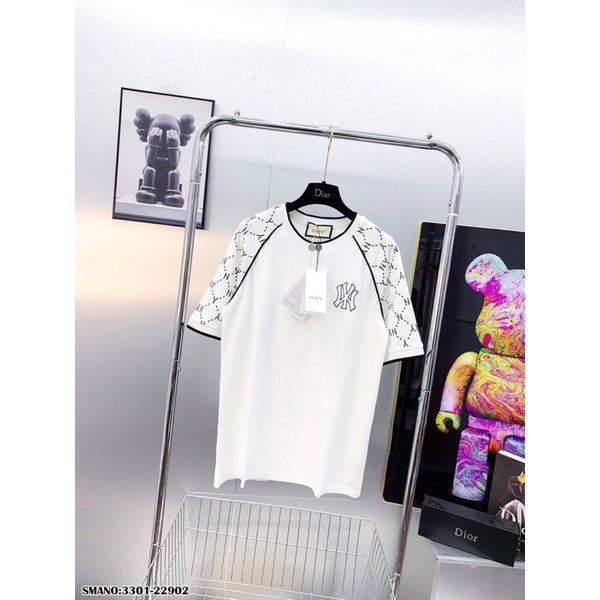 Áo Phông Nam NY Viền Tay Cao Cấp - Áo Thun Nam Thêu NY Vải Mịn