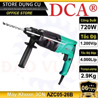 Máy khoan bê tông 800w dca azc05-26b khoan bê tông 3 chức năng