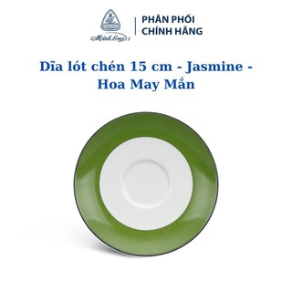 Dĩa lót chén 15 cm - jasmine - hoa may mắn - gốm sứ cao cấp minh long