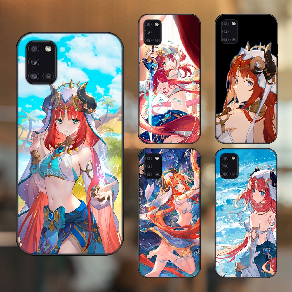 Ốp lưng Samsung A31 viền đen in hình Nilou Genshin Impact