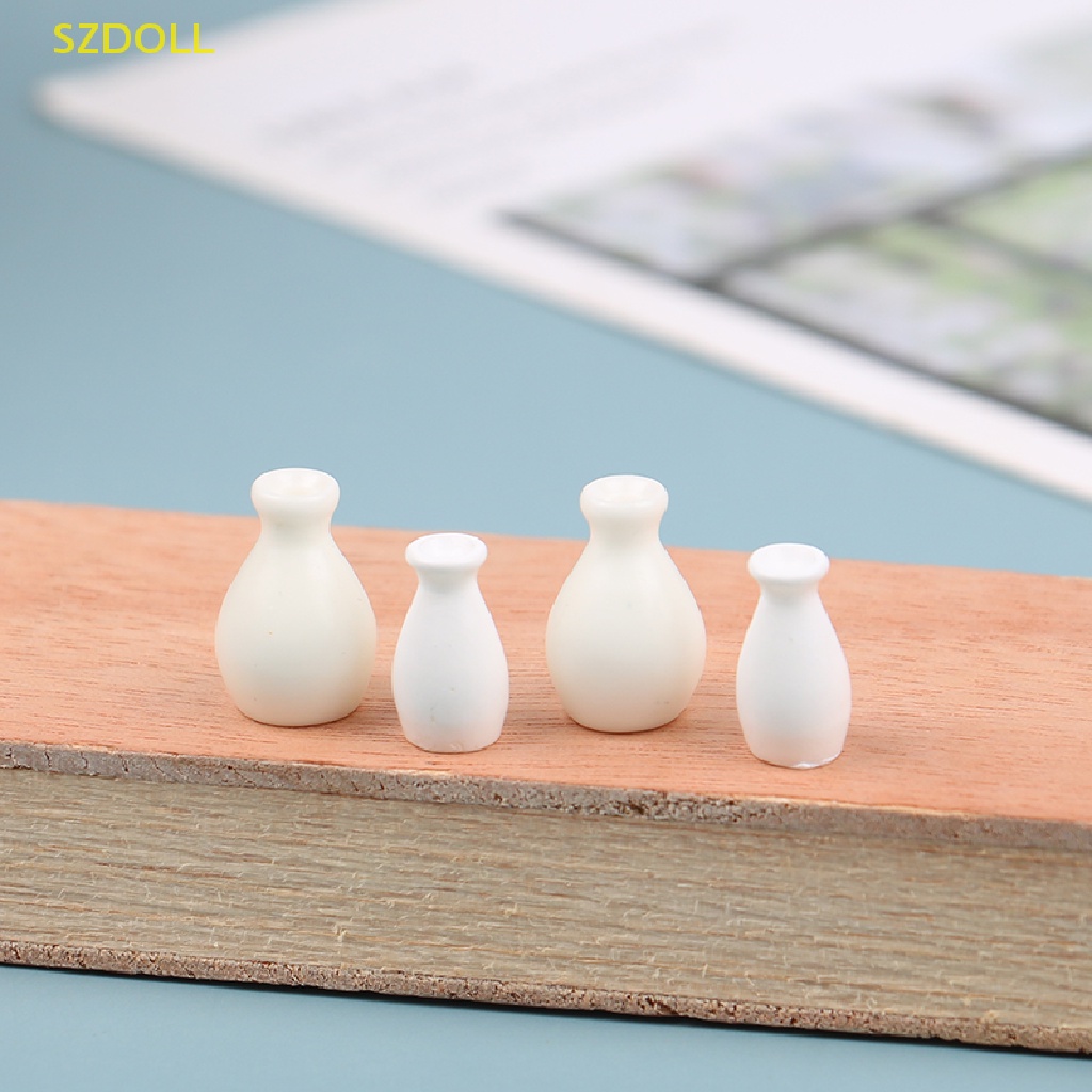 1 / 4 / 5 Bình Thủy Tinh Đựng Rượu / Bình Hoa Thu Nhỏ Trang Trí Nhà Búp Bê DIY