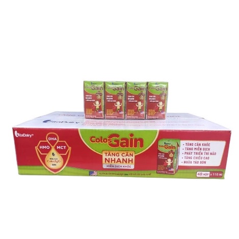 Thùng 48 hộp sữa bột pha sẵn colosgain 110ml