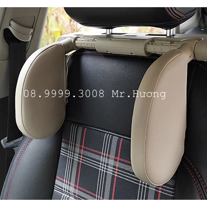 Gối tựa đầu chống mõi cổ xe oto, gối tựa đầu tiện ích bọc da cao cấp các dòng xe oto