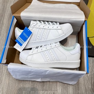 Giày Sneaker Das Superstar Full White|Mũi Sò Full Trắng Nam Nữ