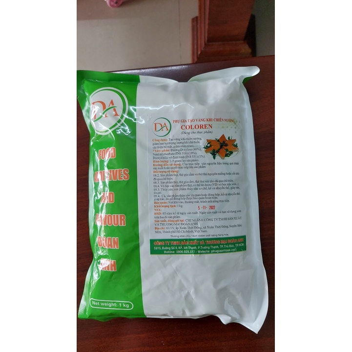 Phụ gia tạo màu vàng cho chả cá, chả chiên COLOREN