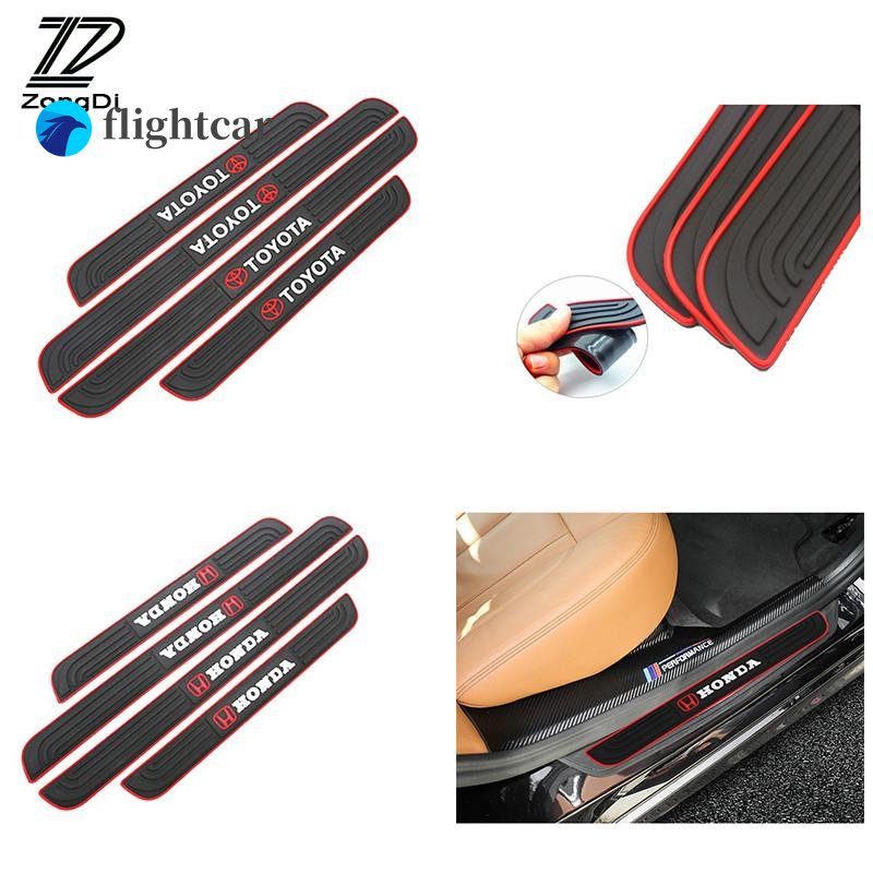 Bộ 5 Miếng Dán Cao Su Dày Dặn Bảo Vệ Cửa Xe Hơi Toyota Honda Vios Wish Fortuner Innova City Jazz Civic CRV HRV Accord BRV