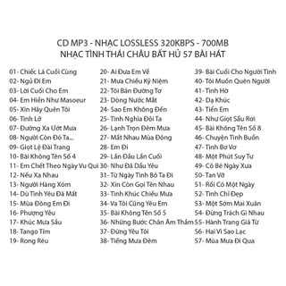 [CD-MP3] ALBUM THÁI CHÂU MP3 LOSSLESS 320KBPS 06 CD