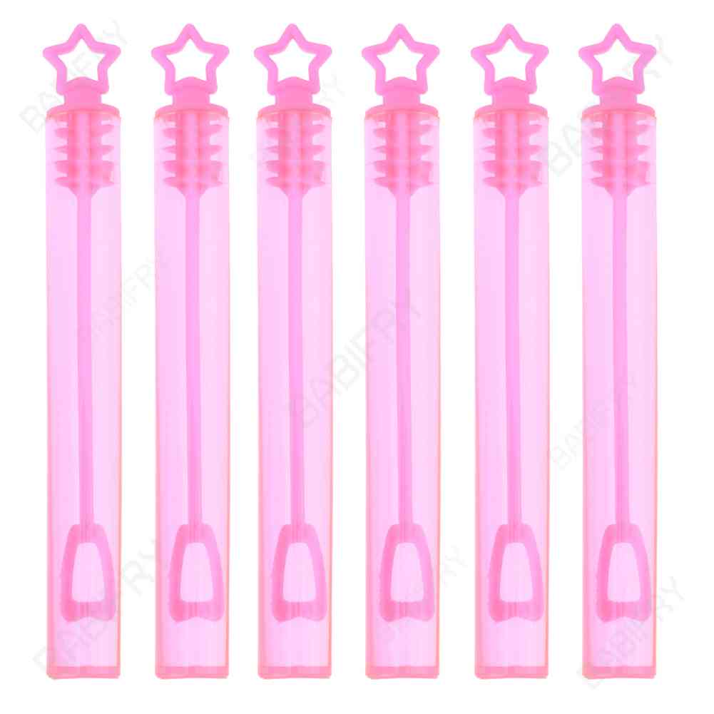 Bộ 6 Lọ Thổi Bong Bóng Xà Phòng Hình Ngôi Sao Dành Cho Trẻ Em