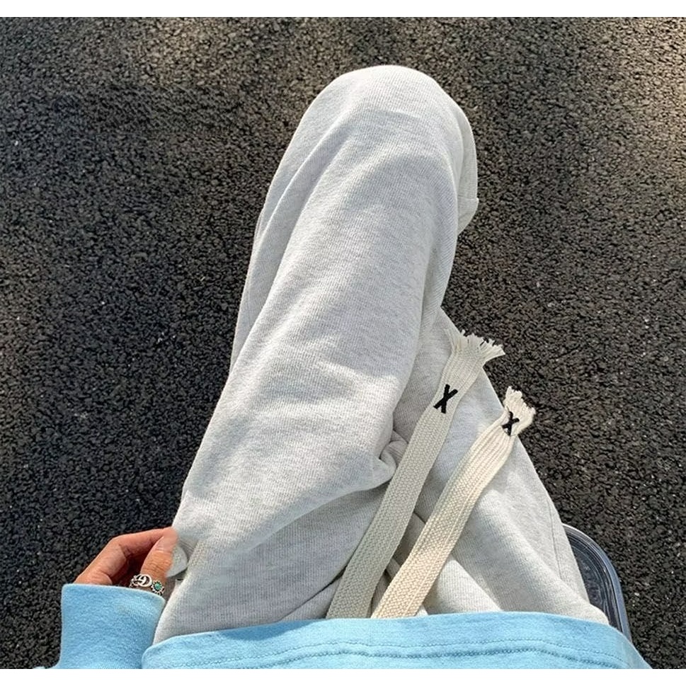 Quần ống rộng Lưng Thun Màu Trơn Size M-8XL Thời Trang Cho Nam