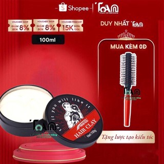 Sáp vuốt tóc Hair Clay Heng Kou - Tặng Lược