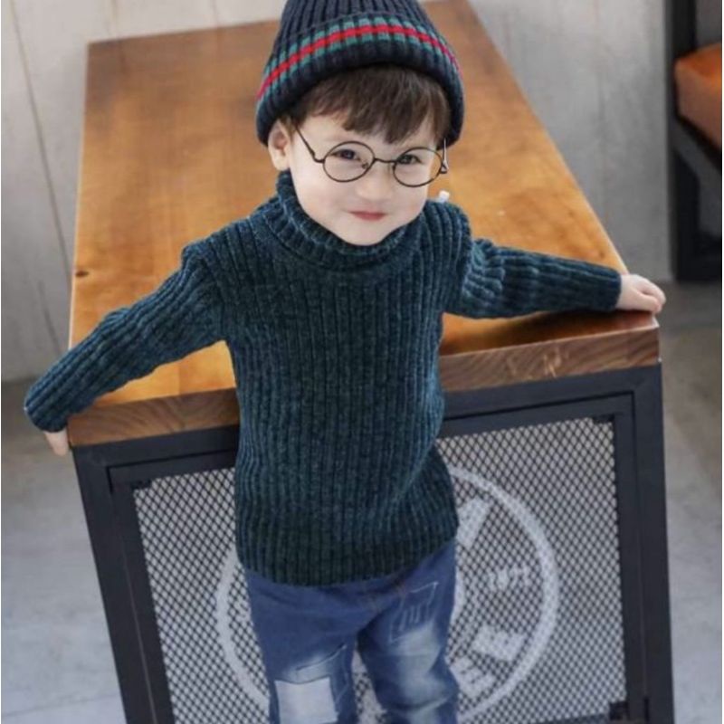 ÁO LEN TUYẾT CAO CỔ HÀNG QUẢNG CHÂU CHO BÉ TRAI VÀ BÉ GÁI