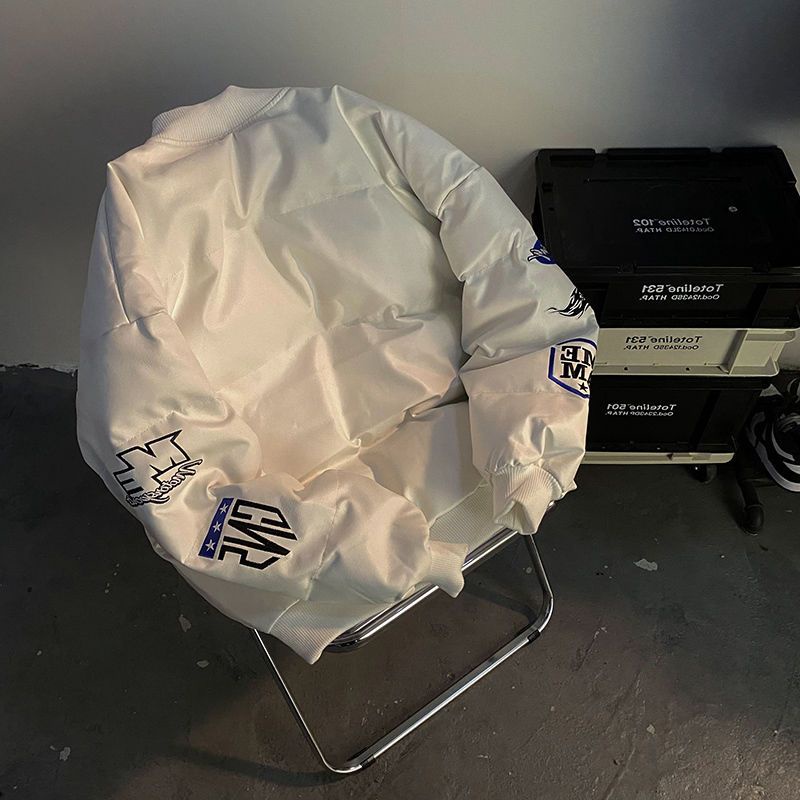 Áo khoác phao Da PU siêu ấm, phong cách Hip Hop