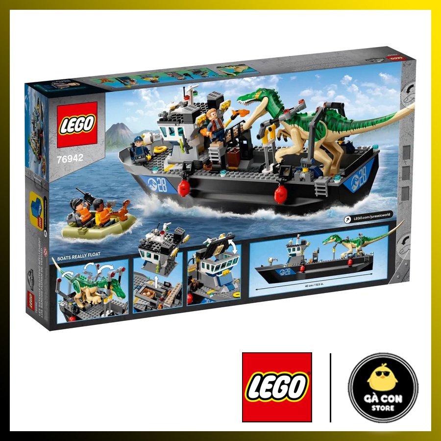 LEGO 76942 Baryonyx Dinosaur Boat Escape.