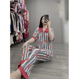 (Hình thật) Set Đồ bộ Pijama - Bộ lụa mango tay ngắn