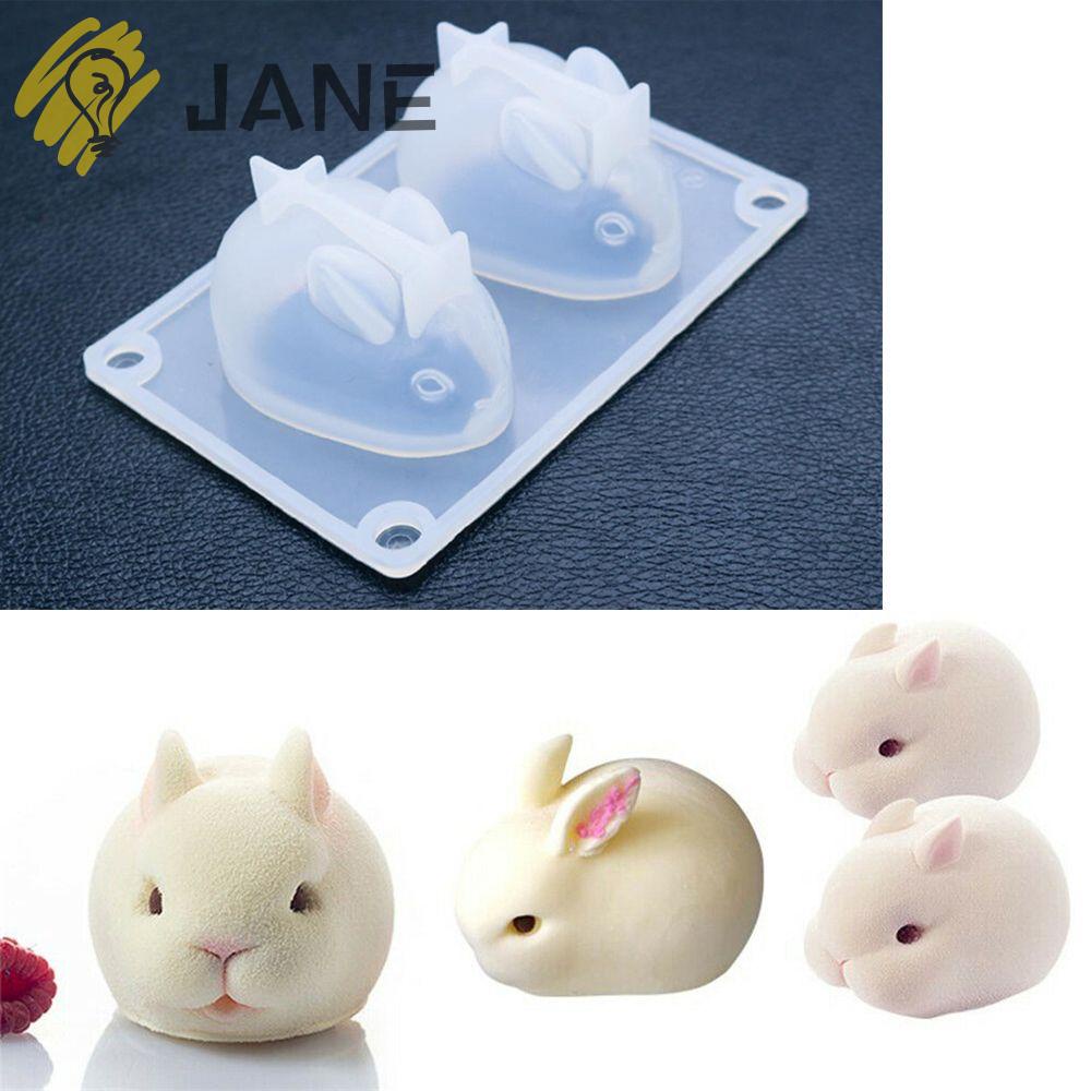 Khuôn Silicone Tạo Hình Làm Bánh Kẹo Hình Thỏ Phục Sinh 3d Nhiều Màu