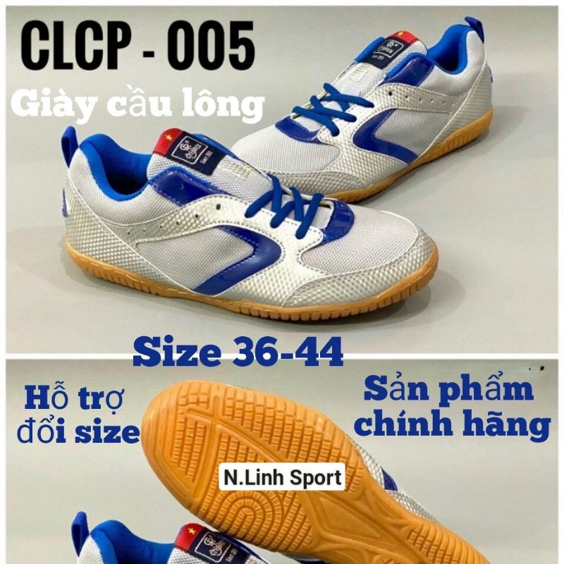 Giày Cầu Lông,Bóng Chuyền Nam Nữ Chí Phèo CP005 thương hiệu Việt Xám