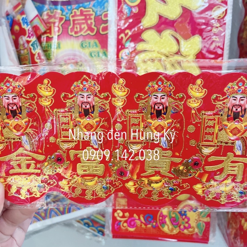 Miếng dán viền bàn thờ quan âm - thần tài