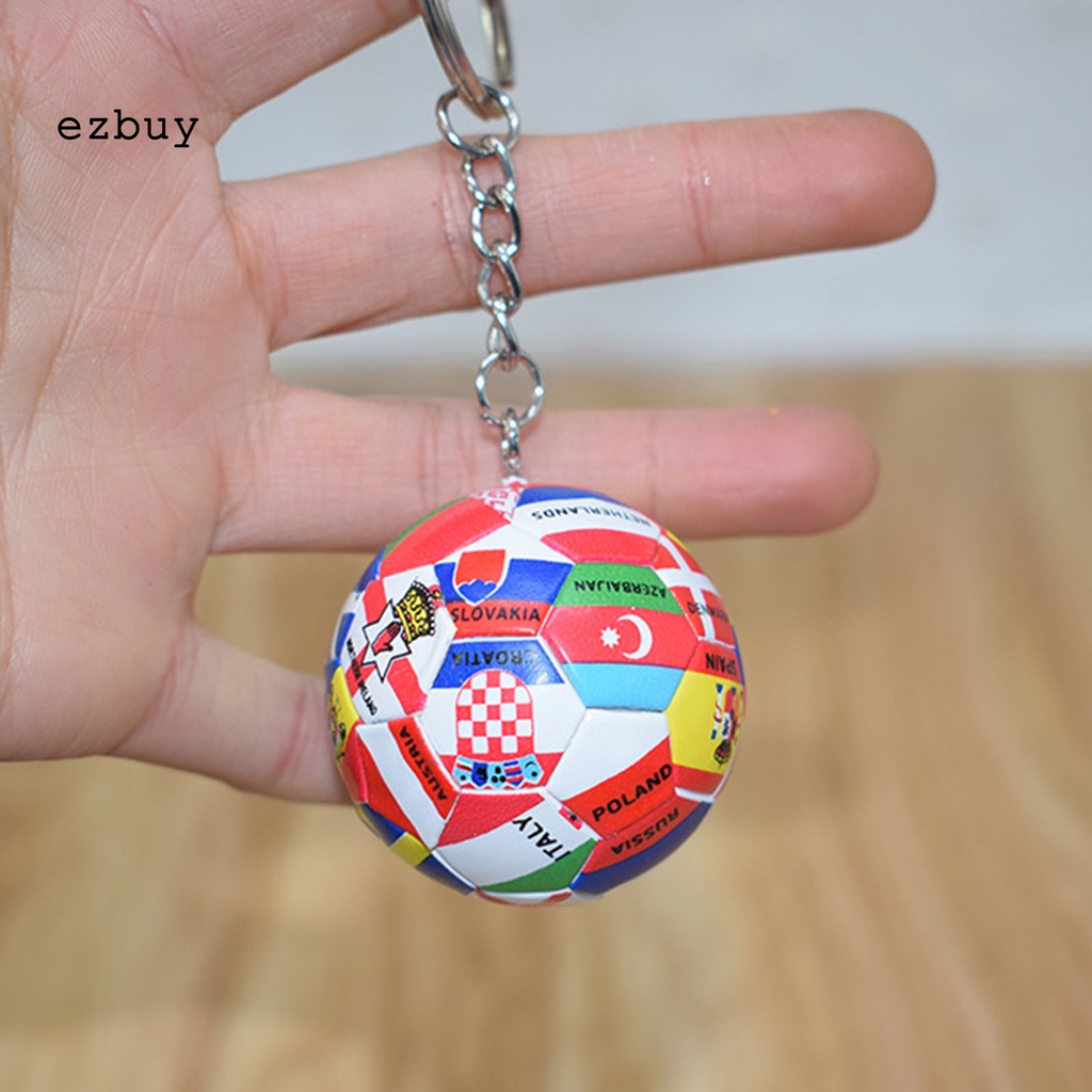 Ezbuy Móc Chìa Khóa Bằng PVC Họa Tiết Bóng Đá Màu Sắc Sống Động Kích Thước Nhỏ Gọn Dễ Treo Trang Trí Túi Xách Người Yêu