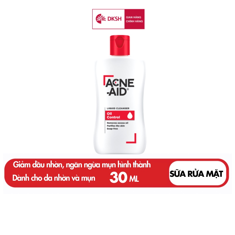 [Hàng quà tặng không bán] Sữa rửa mặt Acne-Aid liquid cleanser 30ML